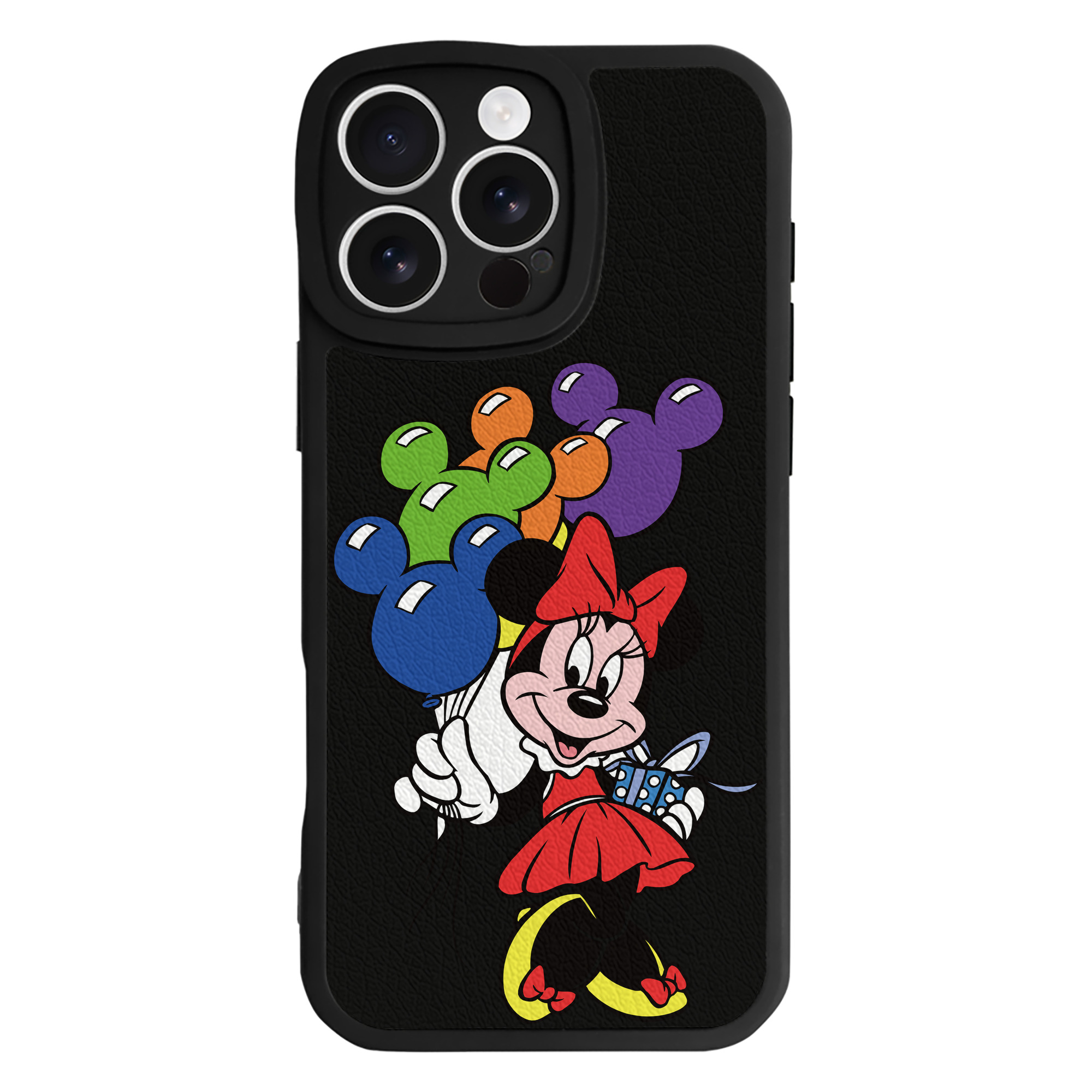 （画像用） ミッキーマウス Mickey Mouse 【iPhone 16シリーズ対応】シリコンスマホケース（レザー調） 材質：シリコン